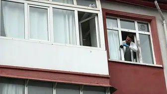 Karabük'te korku dolu anlar: Üçüncü kattan düşen genç yaşam mücadelesi veriyor