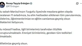 Turgutlu'daki üzücü olay sonrası Cumhurbaşkanı Erdoğan'dan ilk açıklama geldi