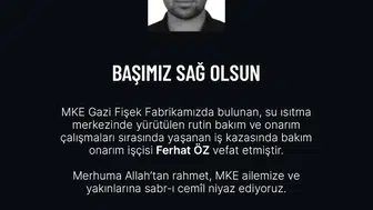 Etimesgut'ta rutin bakım faciası: MKE fabrikasında acı haber