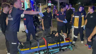 Samsun'da geceyi karıştıran zincirleme kaza: İki motosiklet sürücüsü hastanelik oldu