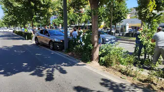 Turgut Özal Caddesi'nde korkutan kaza: Sürücü direksiyon hakimiyetini kaybetti