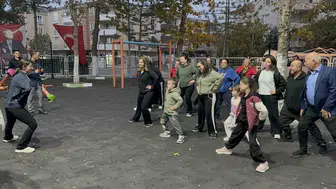 Muratlı Belediye Parkı'nda spor şöleni: Yediden yetmişe herkes hareketlendi