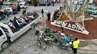 Bolvadin sokaklarında gürültü kirliliğine geçit yok: 52 motosiklet trafikten çekildi