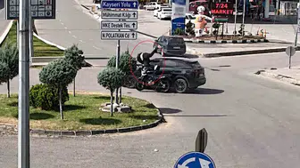 Kırıkkale'de dehşet anları: Kavşaktaki çarpışma kameraya böyle yansıdı