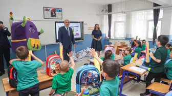 Canik'te minik öğrencilerin okul heyecanına belediye dokunuşu