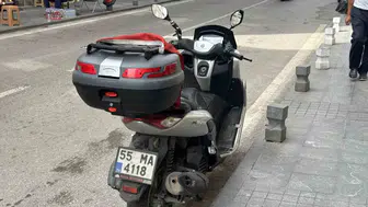 Samsun'da sokak başındaki dikkatsizlik hastanelik etti