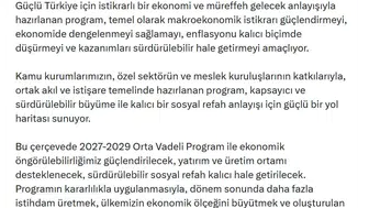 Ekonomide yeni yol haritası: 2027-2029 dönemi için kritik hedefler belirlendi