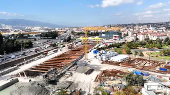Kocaeli'nin dev ulaşım projesinde dev makineler dur durak bilmiyor
