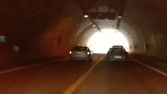 Karabük yolunda dehşet anları: Tünel içinde kuralları hiçe saydı