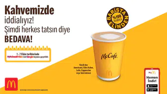 Ekim ayının ilk haftasında kahve molaları McDonald’s ile ücretsiz şenleniyor