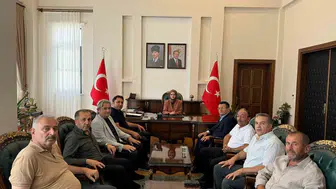 Kuluncak'ta Sivil Toplum ve Yerel Yönetimden Kaymakamlık Ziyareti