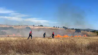 Çanakkale'de yürekleri ağza getiren yangın: Bakım merkezinin yanı başında alevler yükseldi