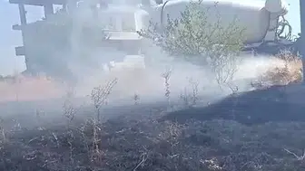 Kopan elektrik telleri dehşet saçtı: Bir mikser sürücüsünün dikkati faciayı önledi