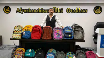 Afyonkarahisar'da yüzlerce öğrenciye eğitimde büyük destek eli