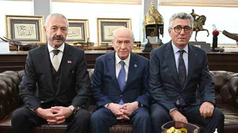 Bahçeli'nin makamında dikkat çeken buluşma: Sarallar ve Şahinler bir araya geldi