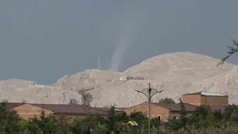 Van semalarında ürküten doğa olayı: Önce hortum çıktı sonra fırtına koptu