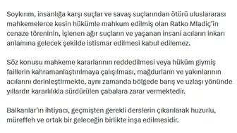 Ankara'dan Belgrad'a sert tepki: Savaş suçlusuna tören düzenlenmesi kabul edilemez