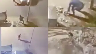 Anamur'da dehşet anları: Tartışma büyüdü, araç temel çukuruna uçtu