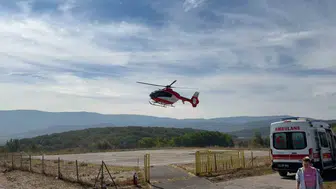 Bolu'da kritik operasyon: Nakilli genç için gökyüzünde zamanla yarışıldı