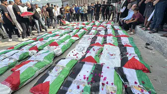 Gazze'de yürek yakan veda: Enkazdan çıkarılan 100 kişi son yolculuğuna uğurlandı
