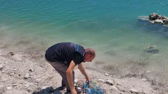 Baraj sularında gizli operasyon: Ekipler yasa dışı ağları tek tek topluyor