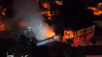 Gölyazı'da korku dolu anlar: Dernek başkanının evi küle döndü