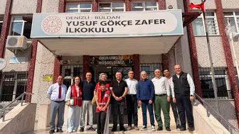 Buldan'da okul heyecanı Kızılay ile ikiye katlandı: Minik öğrencilere anlamlı destek