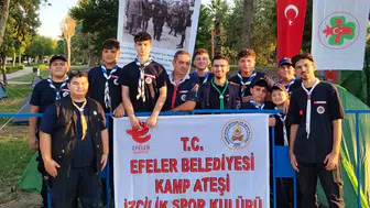 Efeler'in genç izcileri ilk sınavlarını tarihi bir zaferin coşkusuyla verdi