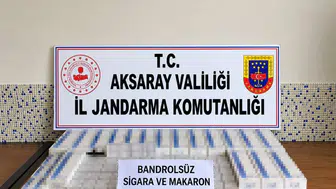 Aksaray'da kaçak tütün şebekesine jandarma darbesi: Milyonluk vurgun engellendi