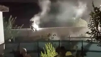 Bursa'da korkutan yangın: Trafodaki patlamanın ardından alevler yükseldi