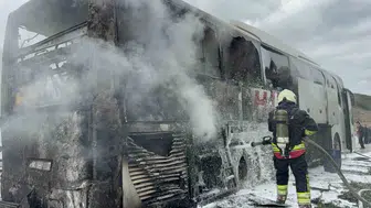 Samsun yolunda korku dolu anlar: Alevler otobüsü sarmadan saniyelerle kurtuldular