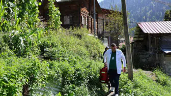 Ayder'in asırlık çınarı için seferberlik: 109 yaşındaki Sabriye teyzenin imdadına sağlık ekipleri yetişti