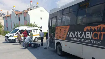 Erzincan'da trafik kazası: Motosiklet sürücüsü hastanelik oldu