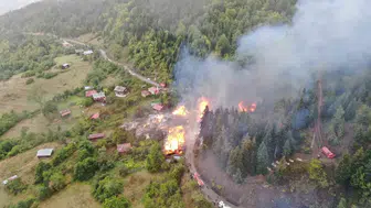 Kastamonu'da alevler köyü yuttu: 9 ev küle döndü, vatandaşlar müdahalede geç kalındığını iddia etti