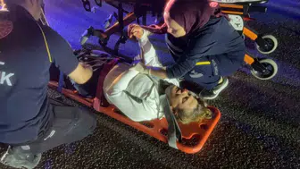 Mudanya'da dehşet anları: Kontrolden çıkan motosiklet direğe çarptı