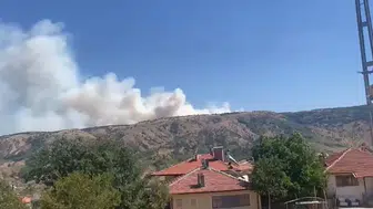 İki ilin sınır hattında korkutan alevler: Ekipler seferber oldu