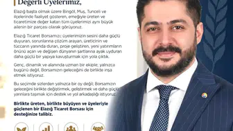 Elazığ Ticaret Borsası'nda değişim rüzgarı: Şenol Arslan rotayı geleceğe çevirdi
