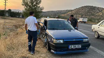 Gölbaşı yolunda korkutan çarpışma: İki yaralı hastaneye kaldırıldı