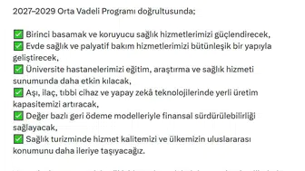 Sağlıkta yeni dönem: Bakan Memişoğlu 2027-2029 yol haritasını açıkladı