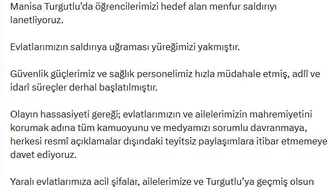 Manisa'daki öğrencilere yönelik saldırı sonrası Ankara'dan sert tepki