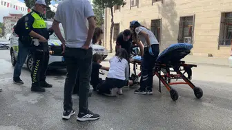 Gazi Caddesi'nde motosiklet kazası: Sürücü hastanelik oldu