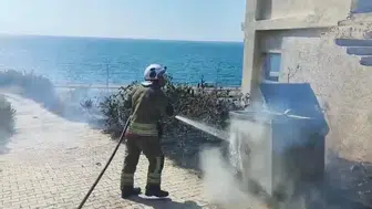 Arsuz'da korkutan alevler: İtfaiye ekipleri felaketi önledi