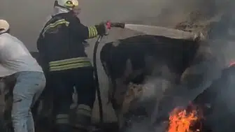 Nurdağı'nda depremzede ailenin yaşam mücadelesi yangınla gölgelendi