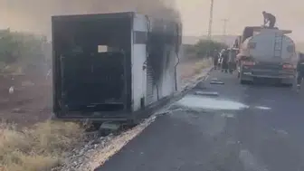 Kurtarma operasyonu sırasında korkutan anlar: Dev jeneratör alevlere teslim oldu