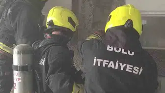 Bolu'da öğle saatlerinde korkutan mutfak yangını