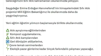 Okullarda yeni dönem başlıyor: Sıfır Atık kahramanları sınıflarda görev başında