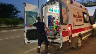 Sinop'ta korkutan kaza: Üst geçitten düşen çocuk hastanelik oldu