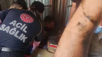 Sanayi sitesinde korku dolu anlar: Yük asansörü büyük bir gürültüyle yere çakıldı