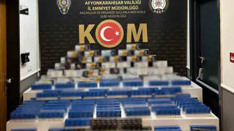Dinar'da kaçakçılık operasyonu: Binlerce ürün ele geçirildi