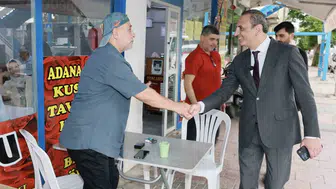 Yüreğir'de saha mesaisi: Başkan Vekili Özünal esnafın kapısını çaldı